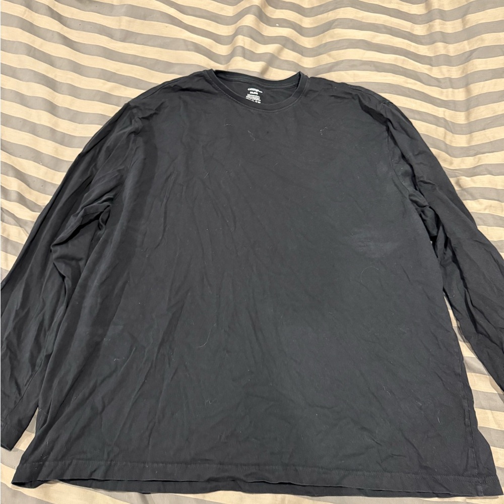 Plain black long sleeve